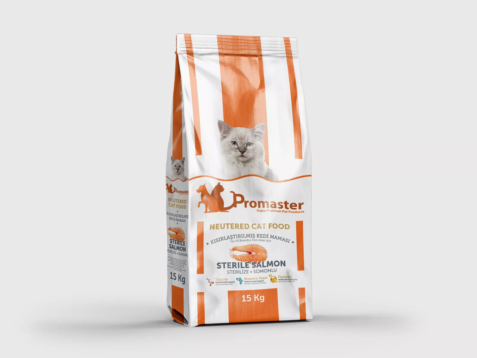ProMaster salmon dry food for neutered cats