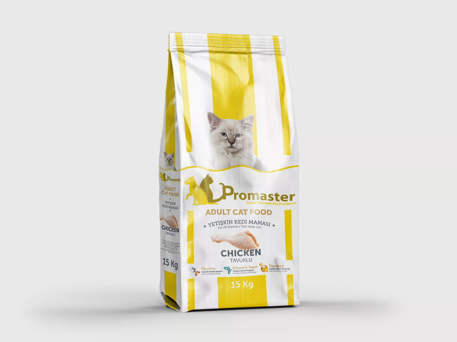 ProMaster chicken dry food for adult cats
